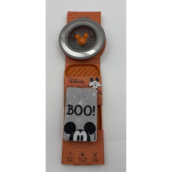 Disney Other - DISNEY HALLOWEEN MICKEY MOUSE 3 PIECE SINK SET. NEW Boo Orange